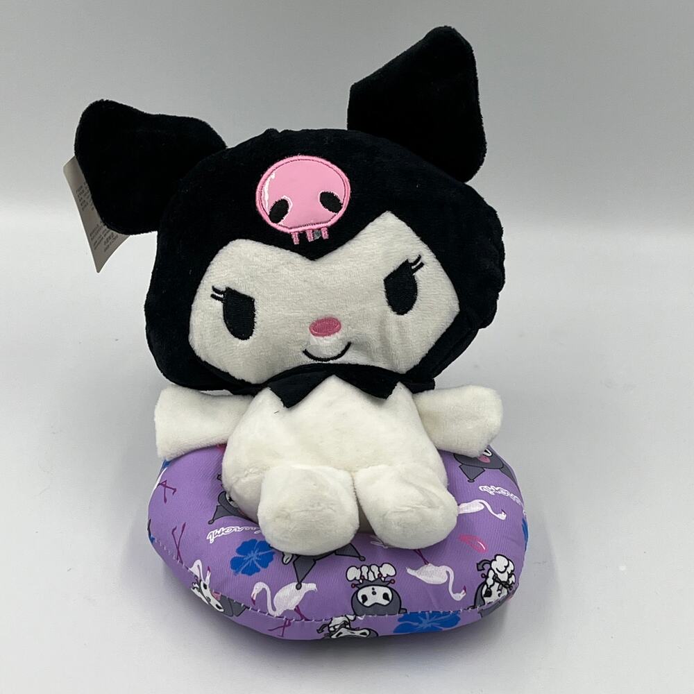 Sanrio Kumari 8.5" Plush On Tropical Purple Floaty NWT